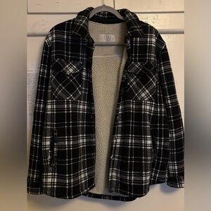 Sage Collection Black and White Plaid Men's Jacket